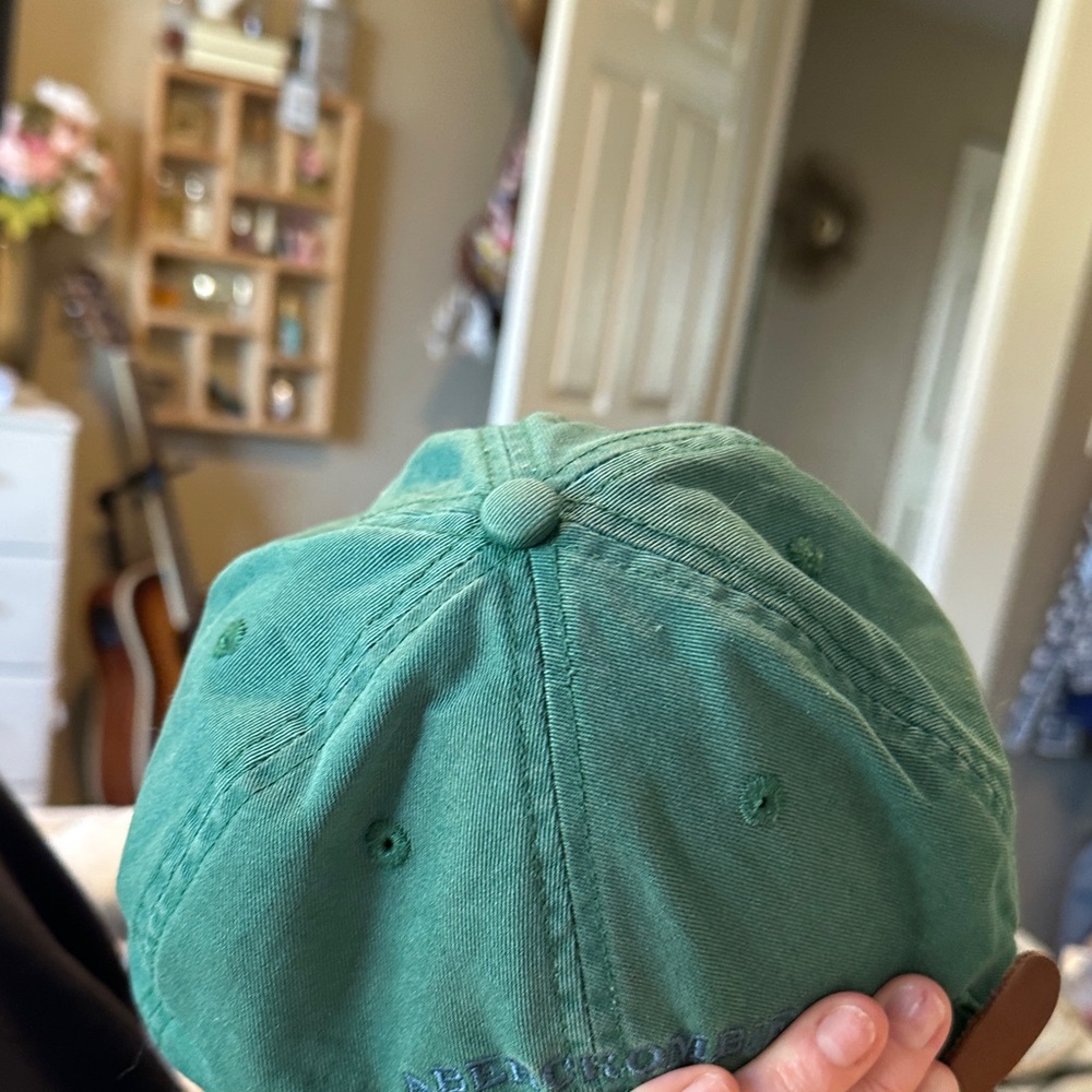 Abercrombie Vintage Green and Finch Logo Cap AF logo made of 100% cotton - Picture 5 of 13